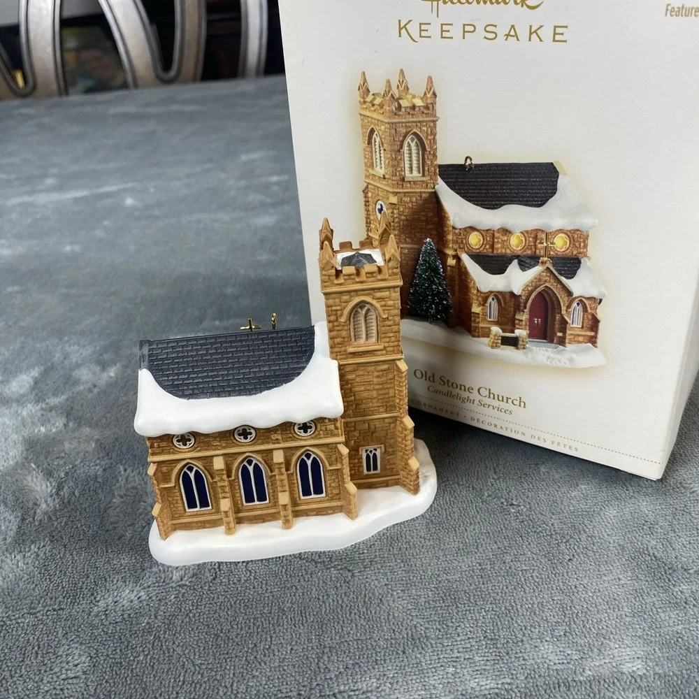 Hallmark Keepsake Christmas Tree Ornament 2006 Old Stone Church